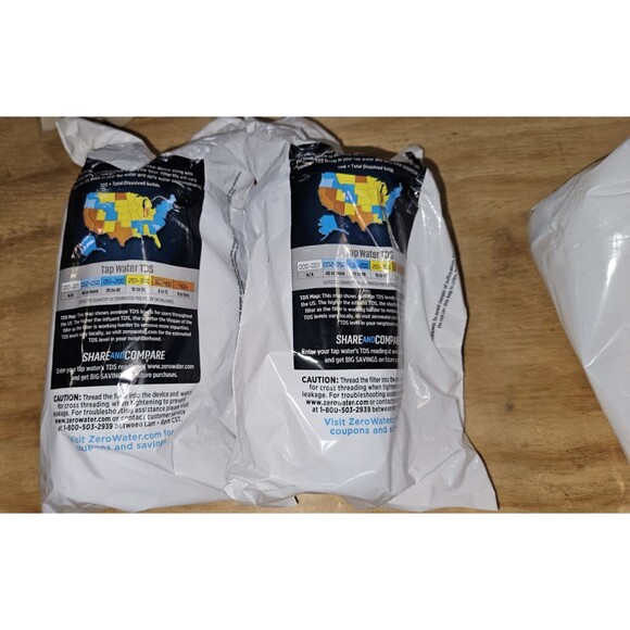 2 Pack Zero Water 5 Stage Advanced Filtration Replacement Water Filters + 2 MORE - Picture 8 of 10